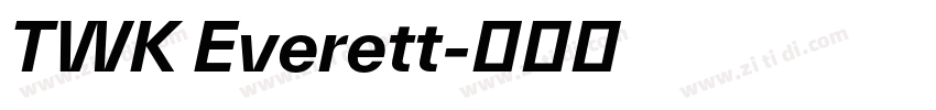 TWK Everett字体转换 TWK Everett字体转换